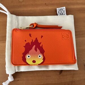 Loewe Calcifer Orange Card Wallet